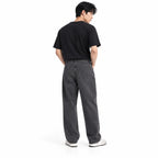 Grey Washed Baggy-Fit Jeans