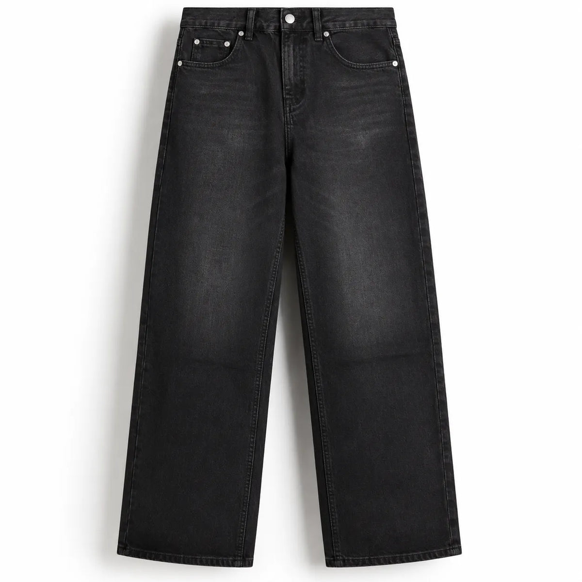 Black Straight Fit Jeans