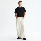 White Wide-Leg Jeans