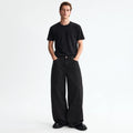 Men's Black Cargo Baggy Fit Jeans