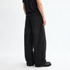 Men's Black Cargo Baggy Fit Jeans