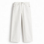 Men's White Utility Baggy Jeans
