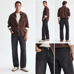 Black Straight-Fit Jeans