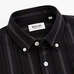 Black Textured Modern Fit Shirt