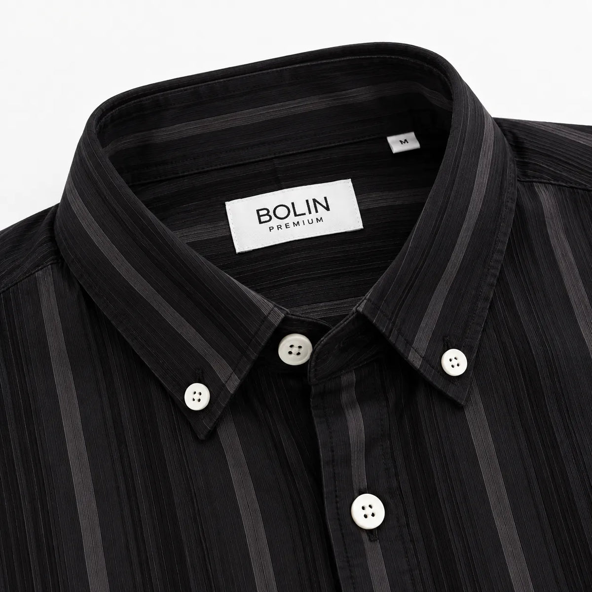 Black Textured Modern Fit Shirt
