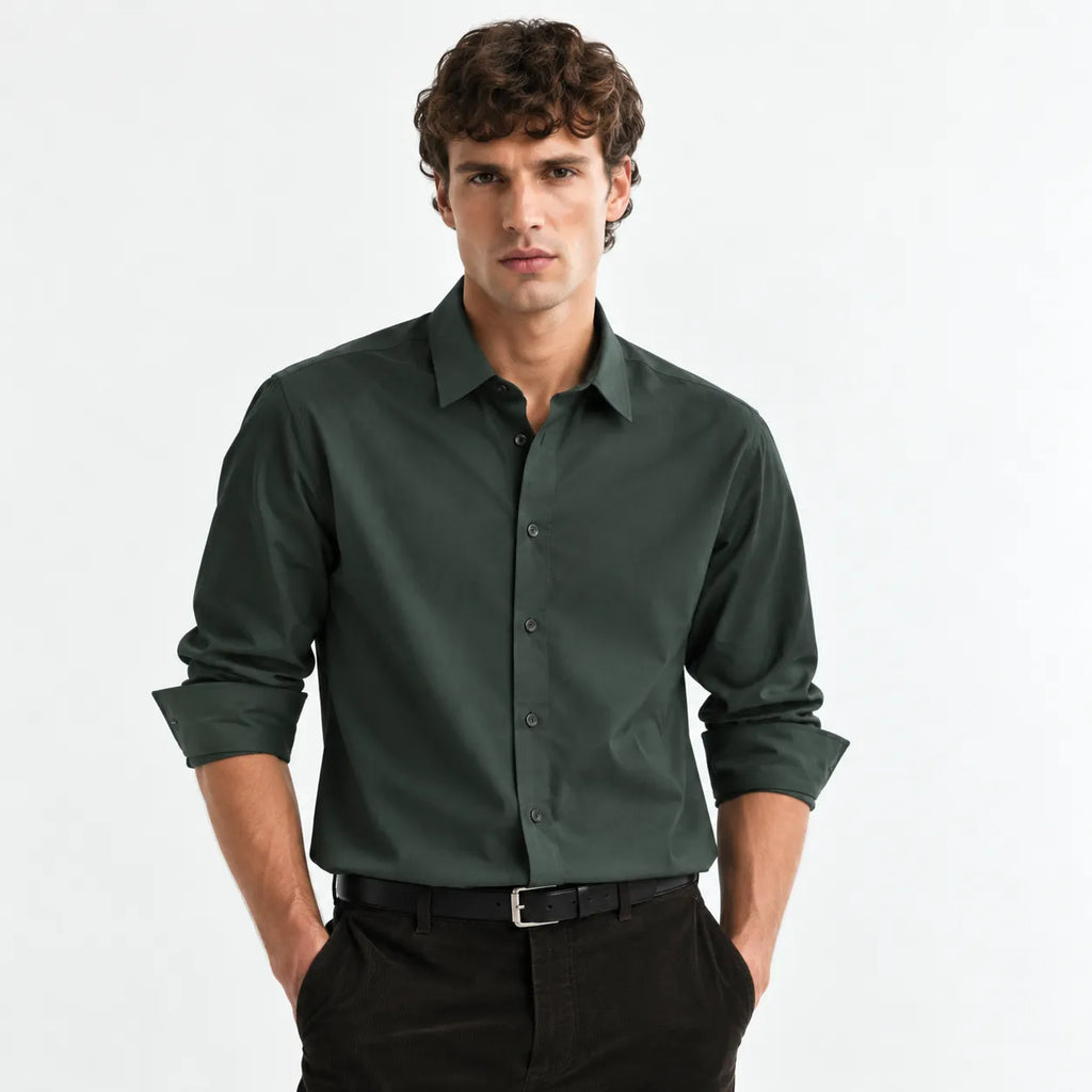 Japanese Fabric Jungle Green Shirt