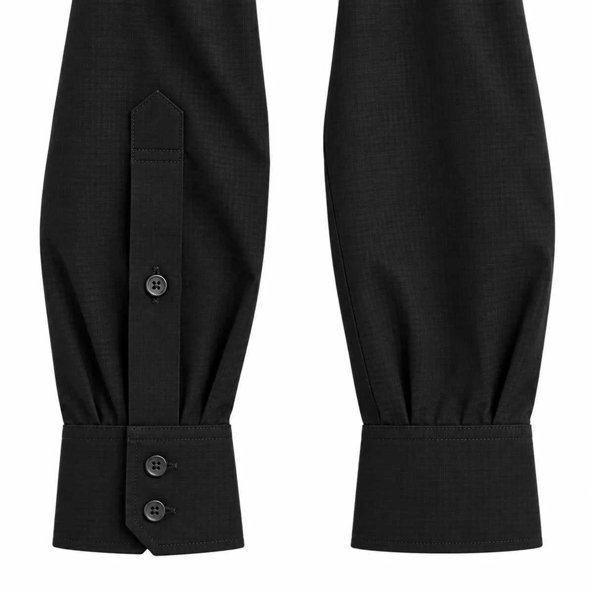 Men’s Black Textured Full-Sleeve Shirt