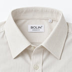 Premium Japanese Fabric Off-White Pinstripe Shirt