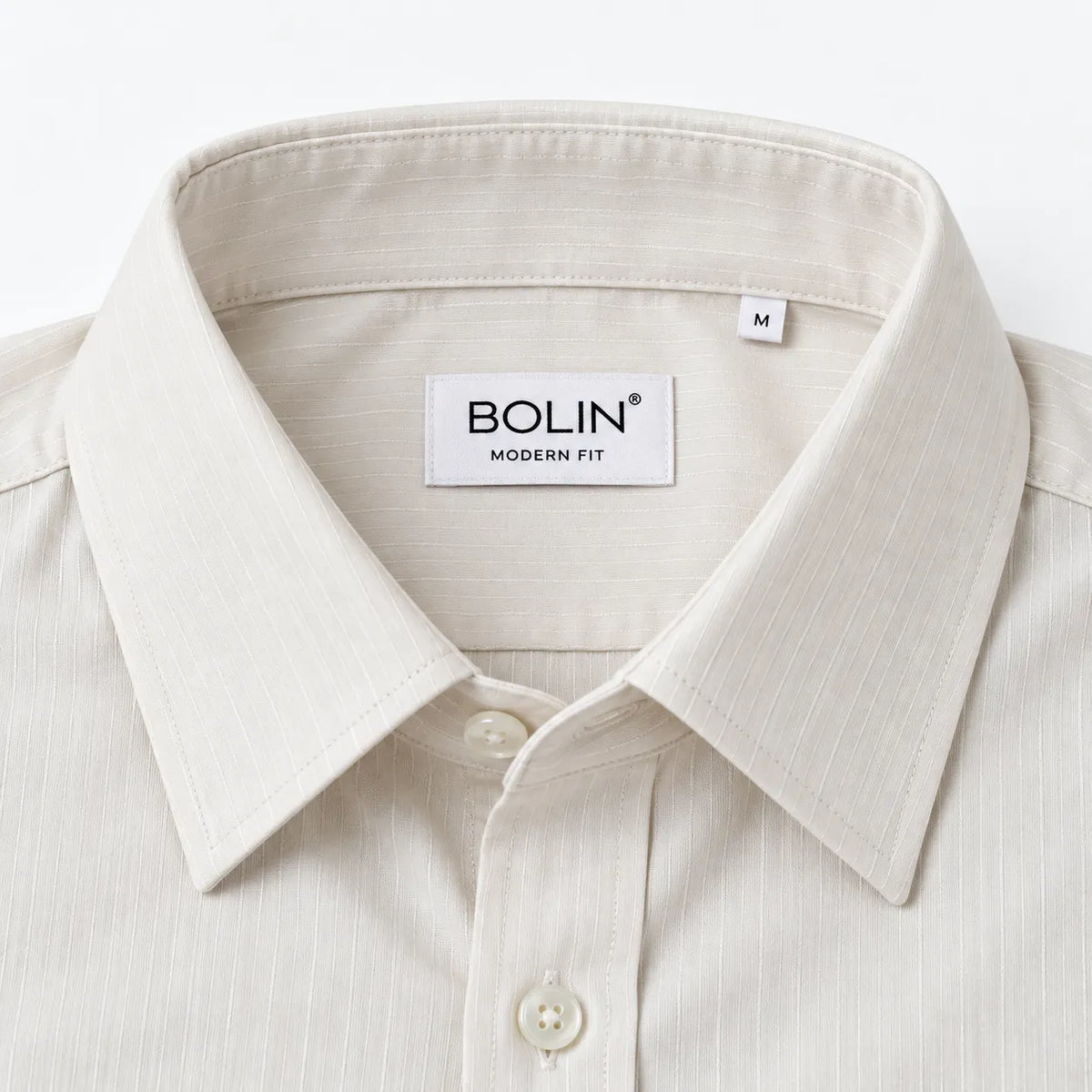 Premium Japanese Fabric Off-White Pinstripe Shirt