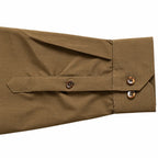 Men’s Olive Brown Textured Full-Sleeve Shirt