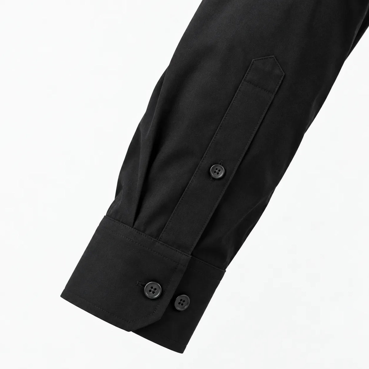 Men’s Black Japanese Fabric Full-Sleeve Shirt