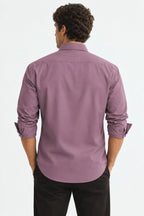 Men’s Mauve Pink Japanese Fabric Full-Sleeve Shirt