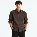 Premium Japanese Fabric Dark Brown Shirt