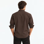 Premium Japanese Fabric Dark Brown Shirt
