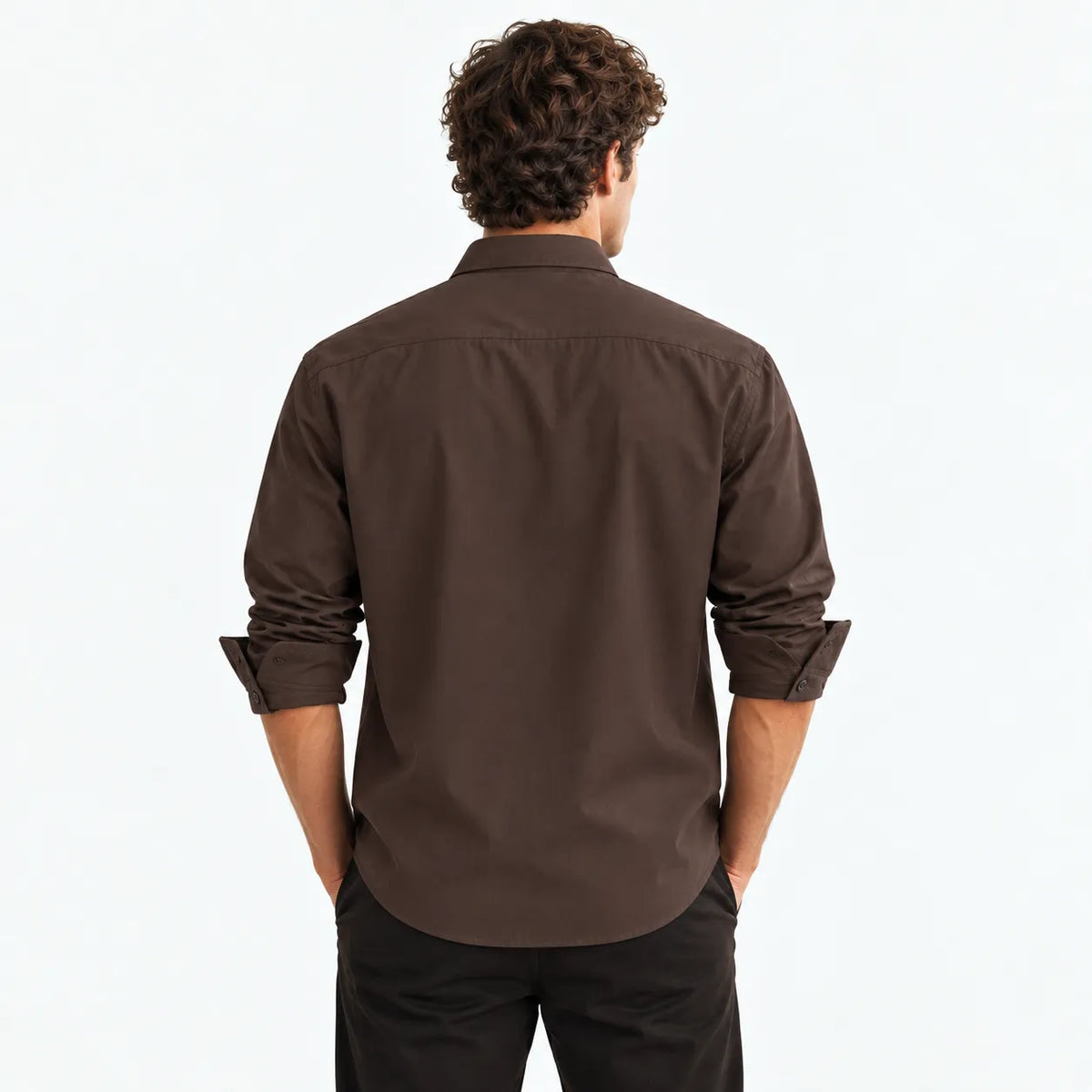 Premium Japanese Fabric Dark Brown Shirt