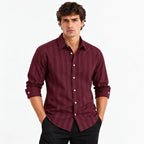 Wine Maroon Modern Fit Shirt