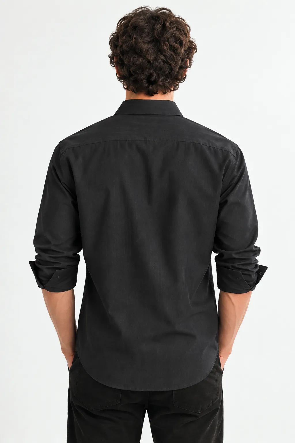 Black Modern Fit Shirt