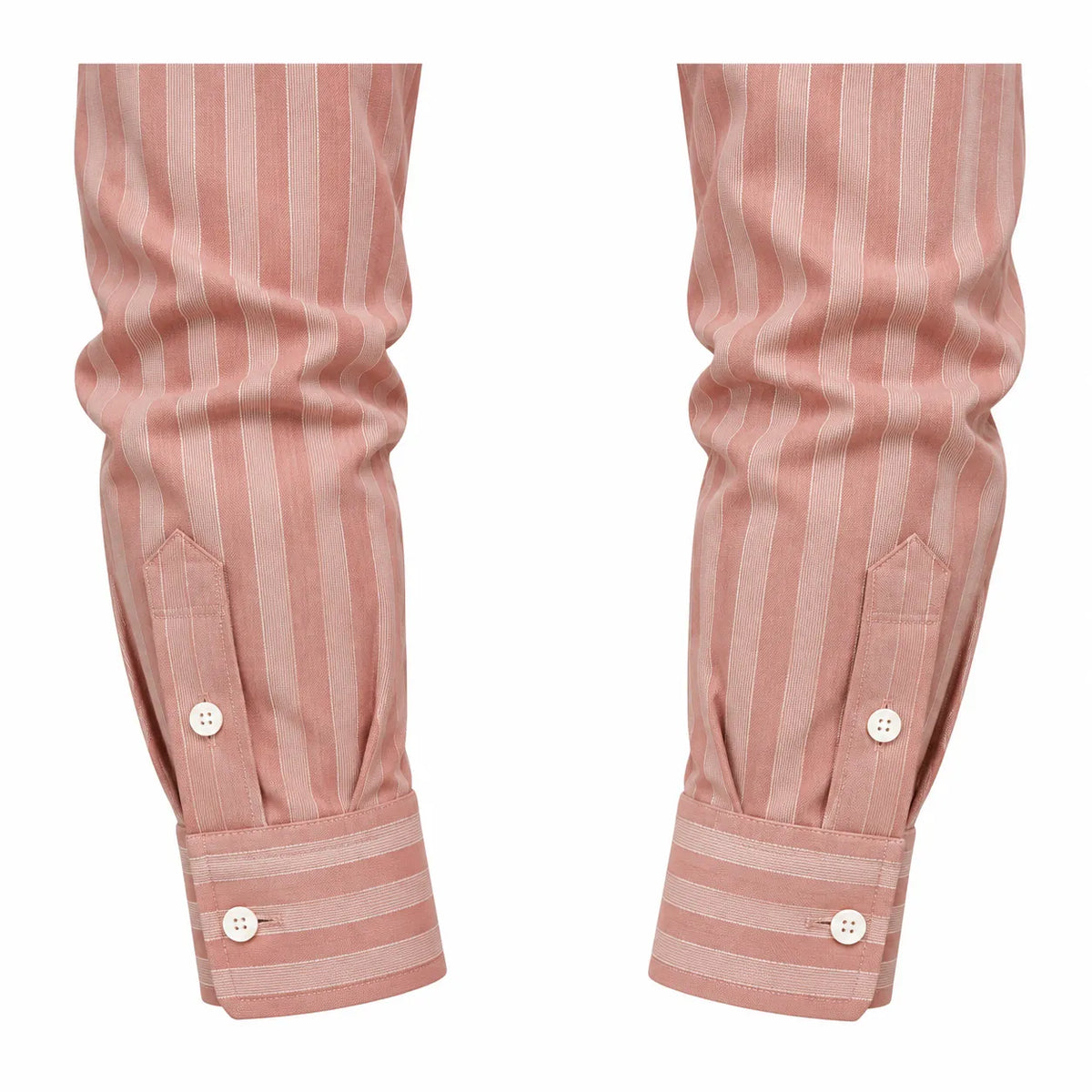 Dusty Pink Striped Modern Fit Shirt