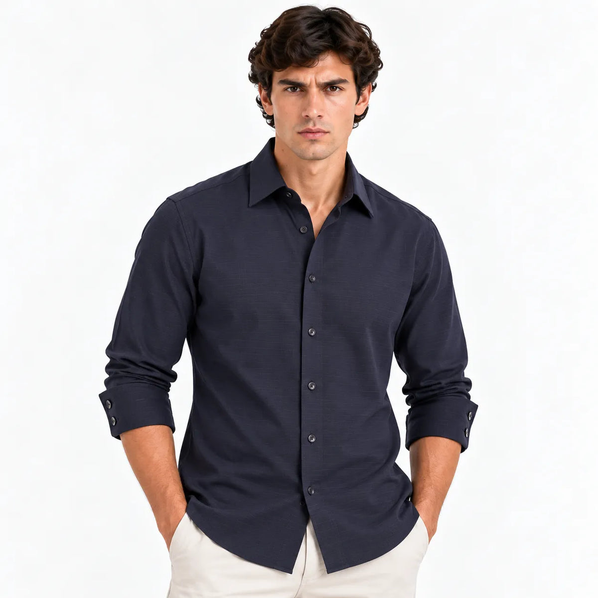 Premium Navy Blue Shirt