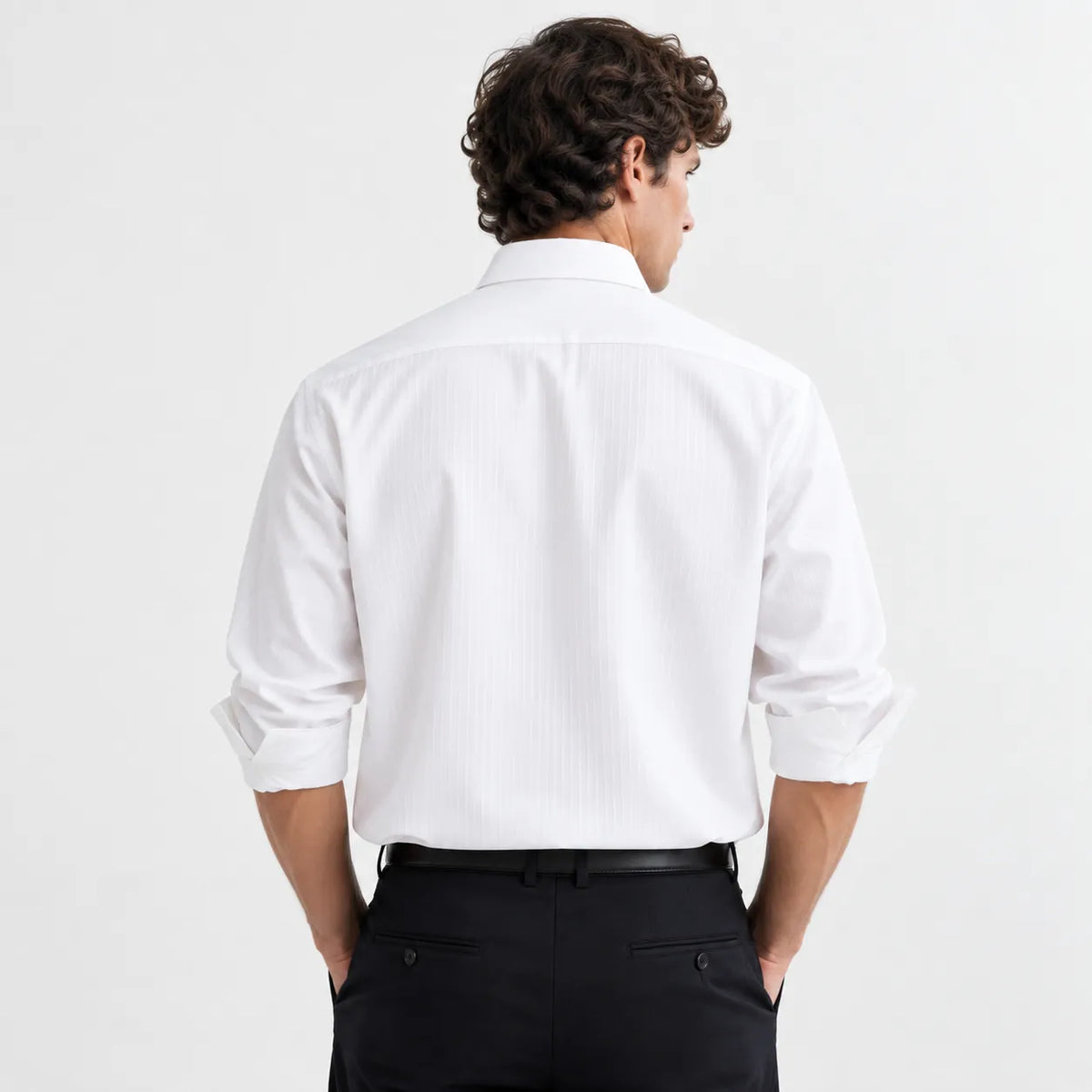 White Modern Fit Shirt
