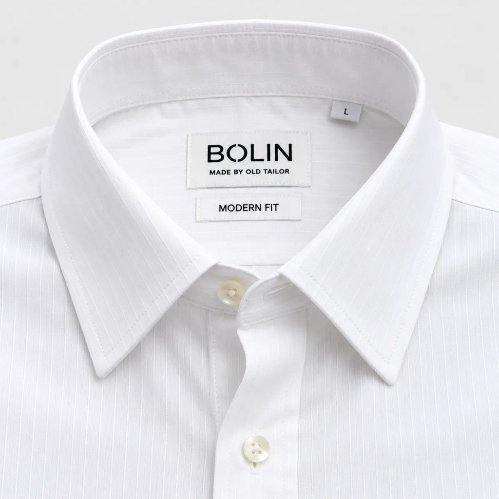 White Modern Fit Shirt