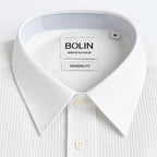 White Textured Shirt Sleeve