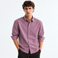 Men’s Mauve Pink Japanese Fabric Full-Sleeve Shirt